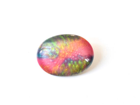 Kutani ceramic brooch presented on a clean white surface