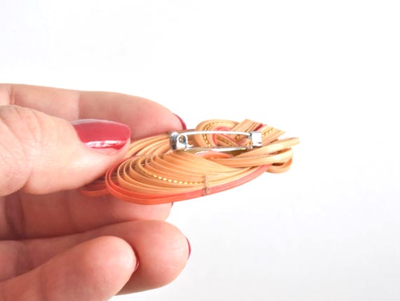 Handwoven Bamboo Knot Brooch