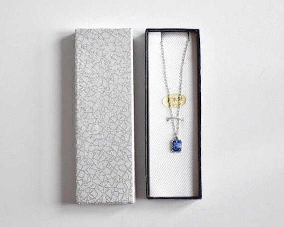 Kiyomizu-Yaki Floral Porcelain Pendant Necklace