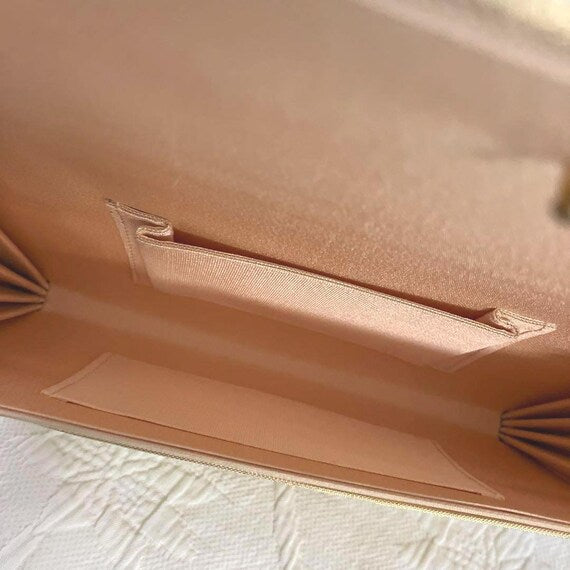 Golden Floral Kimono Clutch