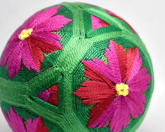 Japanese Temari Ball Folk Art Embroidery