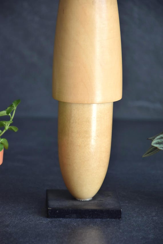 Sosaku Kokeshi Pigtail Doll By Shido Shozan