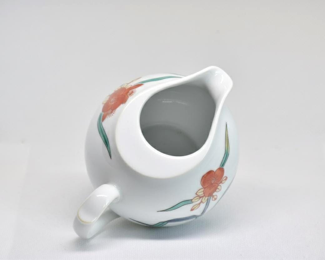 Porcelain Creamer Hand-Painted Floral Design