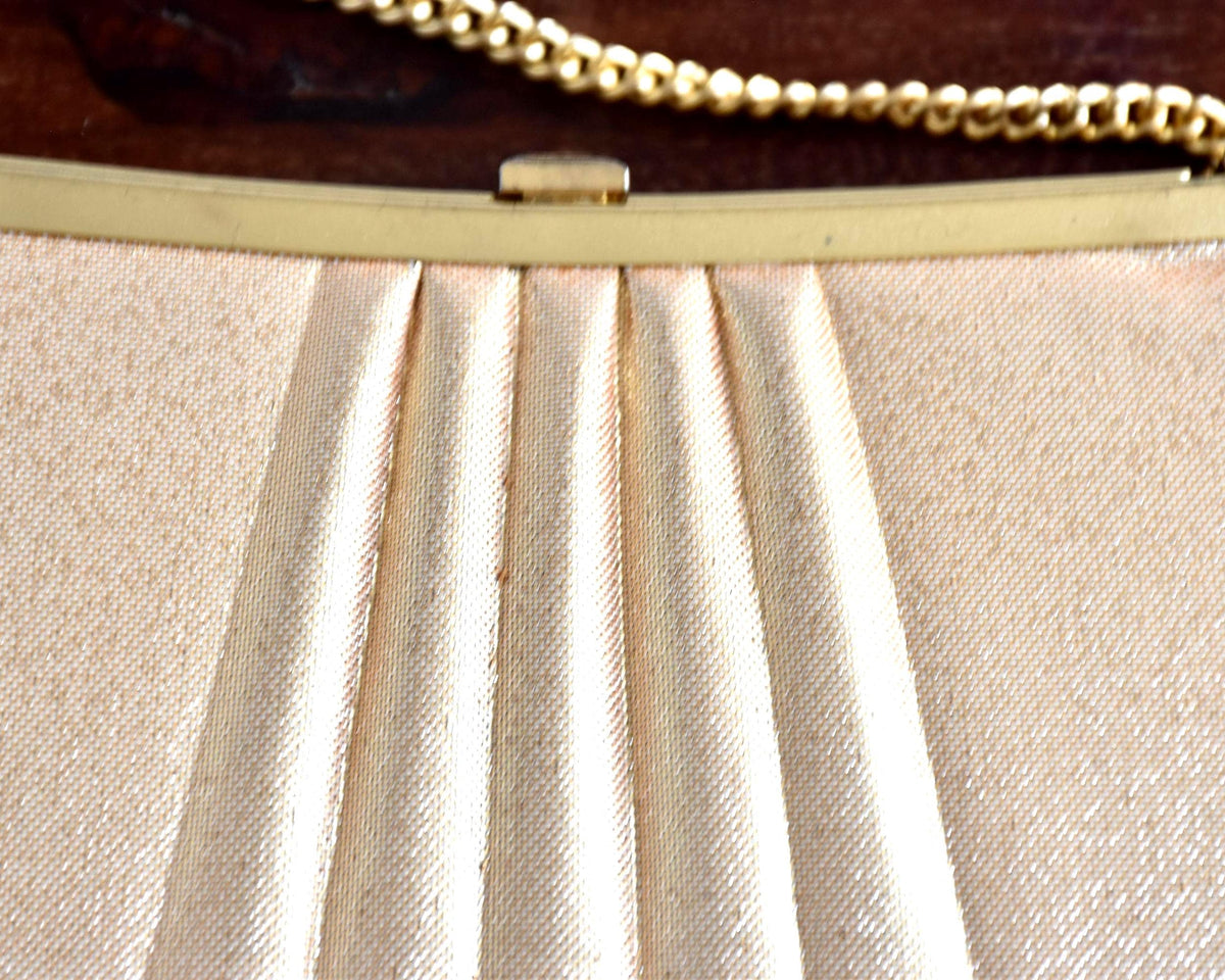 Phoenix and cherry blossom brocade clutch chain strap detail