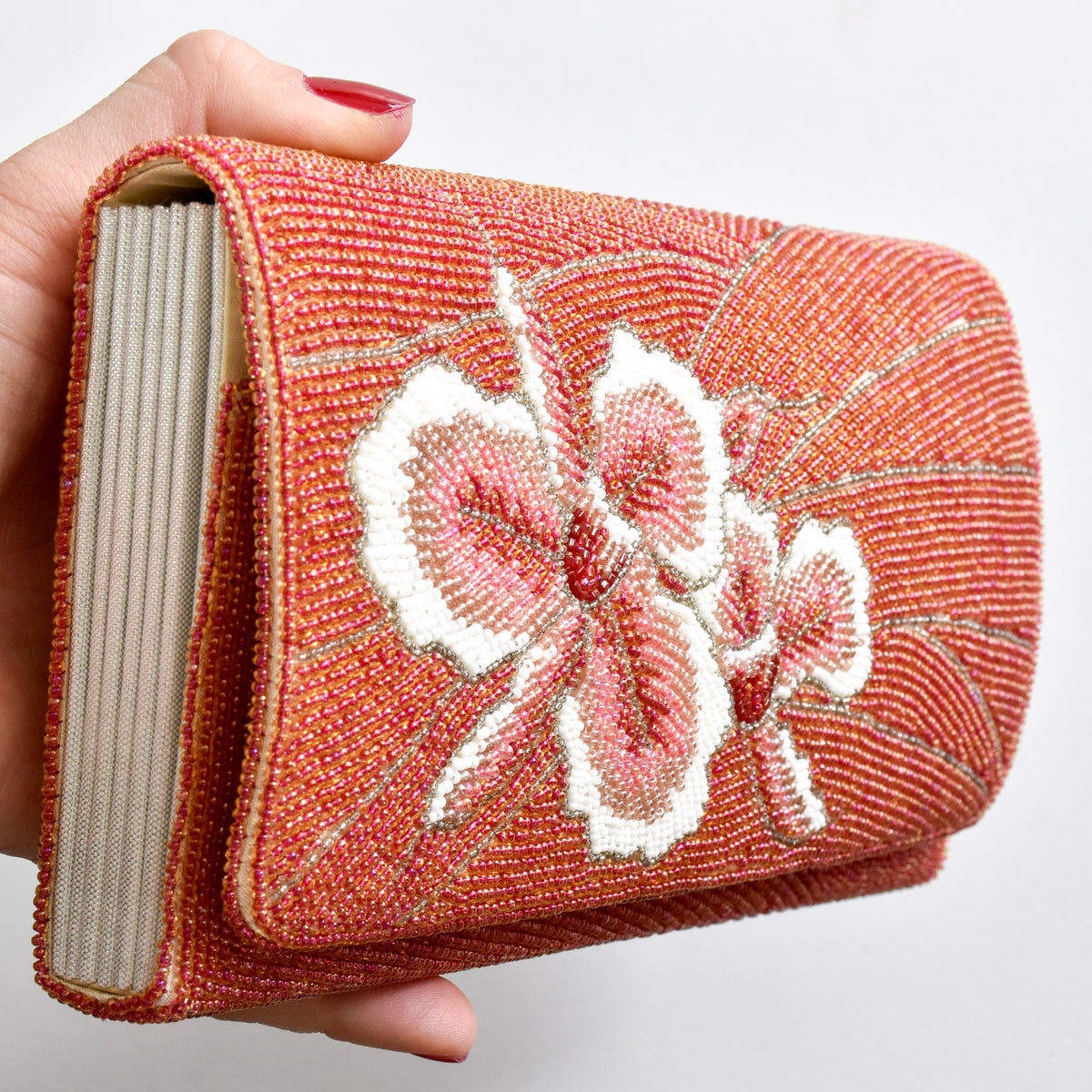 Vintage Japanese clutches and formal handbags crafted from Nishijin weave and antique kimono obi sashes.