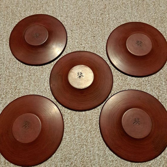 Kamakura-Bori Lacquer Plates (Set Of 5)