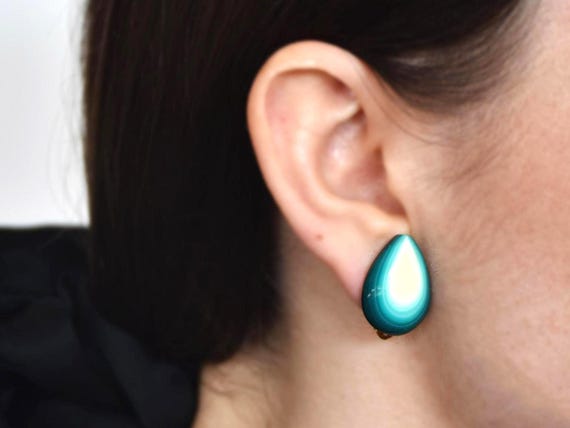 Japanese Lacquer Clip-On Earrings