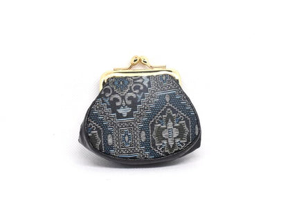 Oshima Tsumugi Style Gamaguchi Coin Purse