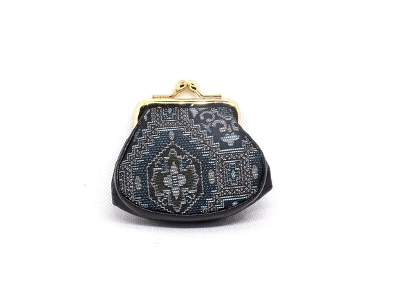 Oshima Tsumugi Style Gamaguchi Coin Purse
