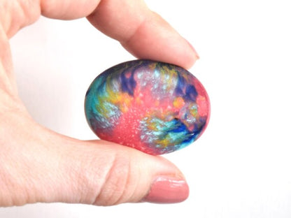 Kutani Ceramic Kimono Brooch