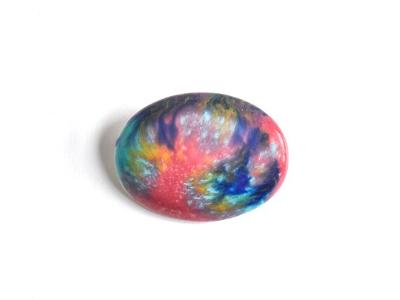 Kutani Ceramic Kimono Brooch