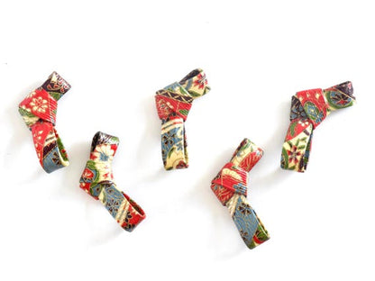 Washi Paper Chopstick Rests Set Of 5, Kimono Pattern