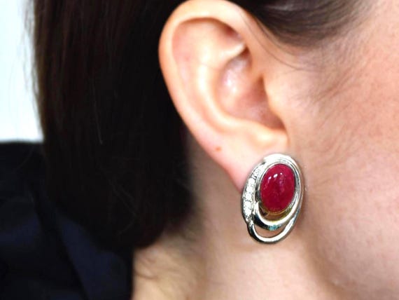 Japanese Cloisonné Sakura Earrings