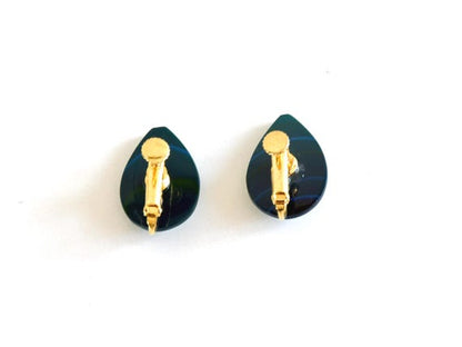 Japanese Lacquer Clip-On Earrings