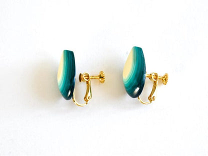 Japanese Lacquer Clip-On Earrings