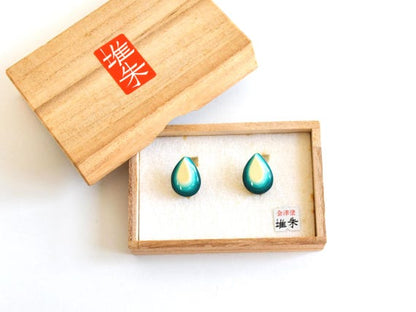 Japanese Lacquer Clip-On Earrings