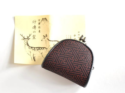Japanese Deerskin Urushi Lacquer Pouch