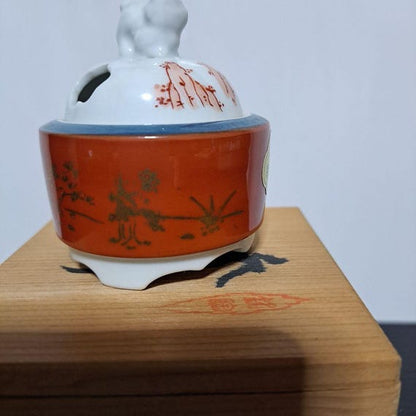 Arita Porcelain Koro With Gold Landscape
