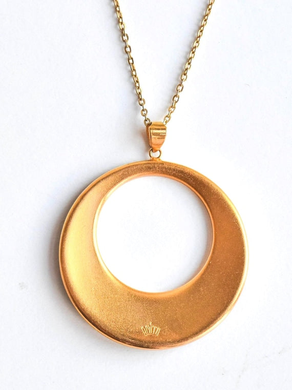 Amita Damascene Pendant Necklace