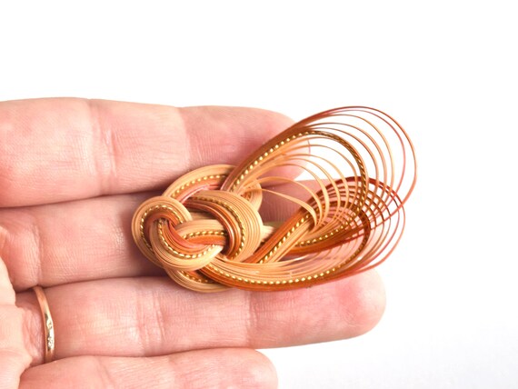 Handcrafted Bamboo Brooch