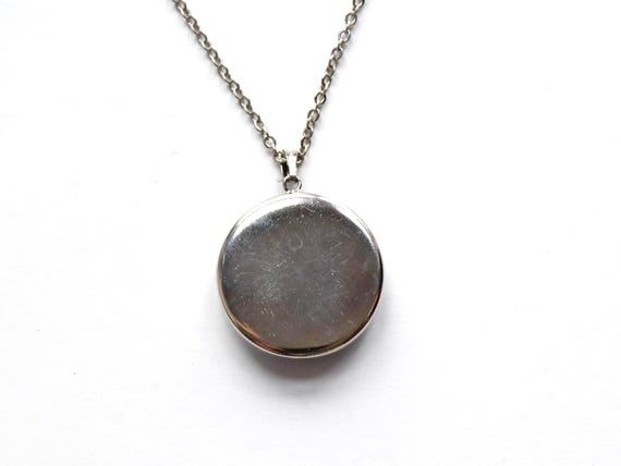 Kiyomizu-Yaki Blue Floral Porcelain Pendant Necklace