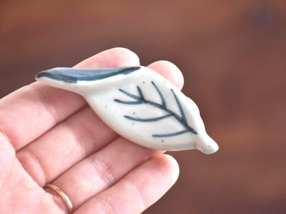 Japanese Leaf Ceramic Chopstick Rests (Set Of 5)
