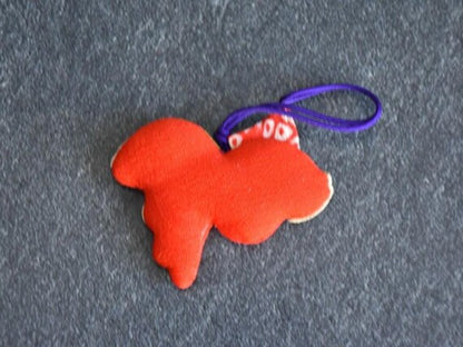 Handmade In Japan Chirimen Silk Goldfish Ornament –