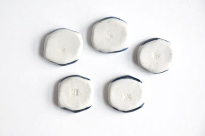Kyoto Porcelain Chopstick Rests - Blue Landscape Set
