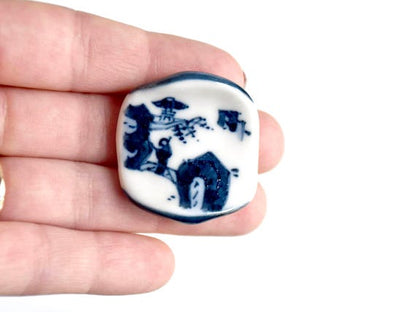 Kyoto Porcelain Chopstick Rests - Blue Landscape Set