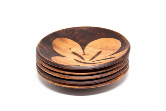 Kaga-Bori Wooden Coasters (Set Of 5)