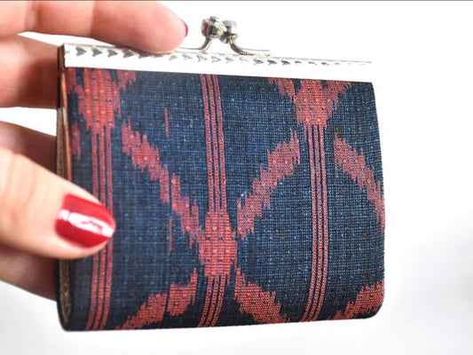 Iyo Kasuri Geometric Pattern Wallet