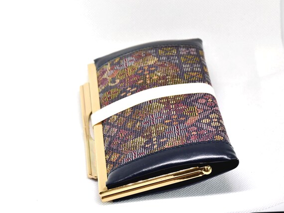 Yūki-Tsumugi Silk Gamaguchi Coin Purse