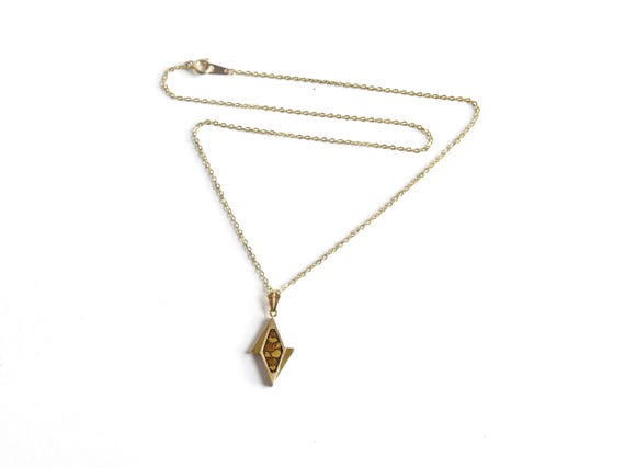 Japanese Damascene Necklace Autumn Pendant