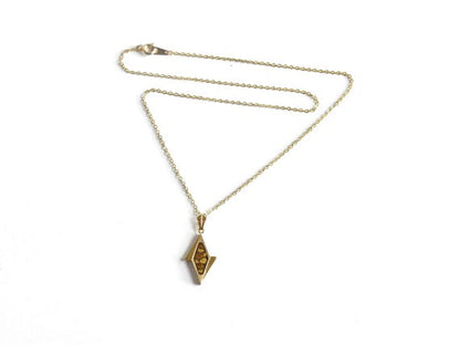 Japanese Damascene Necklace Autumn Pendant