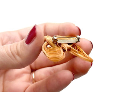 Handcrafted Bamboo Brooch