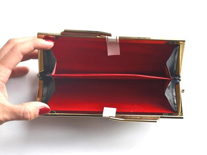 Yūki-Tsumugi Silk Gamaguchi Coin Purse