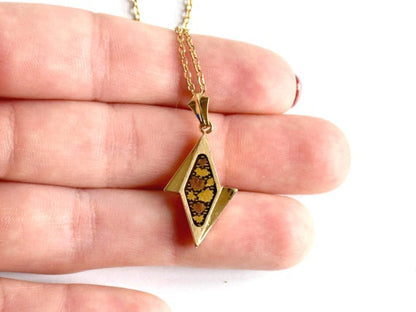 Japanese Damascene Necklace Autumn Pendant