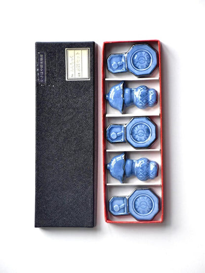 Arita-Yaki Porcelain Chopstick Rests Set Of 5 - Clock