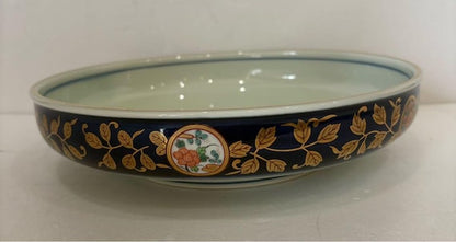 Arita Kiyomitsu Serving Set: Floral & Gold