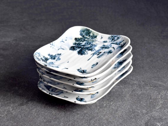 Kiyomizu-Yaki Tōsai Sometsuke Plates