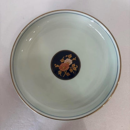Arita Kiyomitsu Serving Set: Floral & Gold