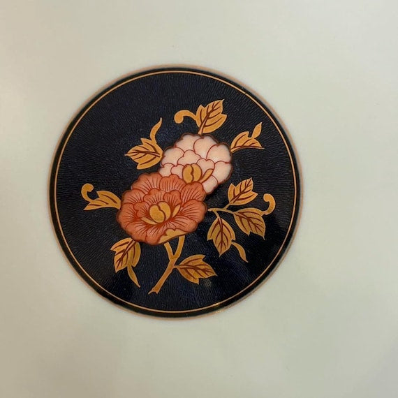 Arita Kiyomitsu Serving Set: Floral & Gold