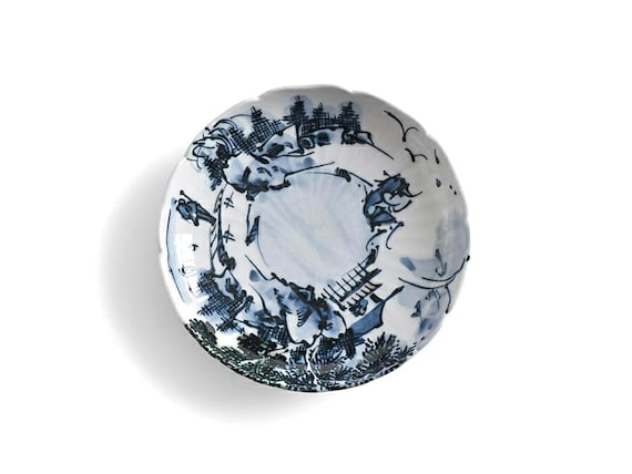 Kiyomizu-Yaki Tōsai Sometsuke Plates (Set Of 2)