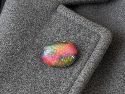 Kutani Ceramic Brooch