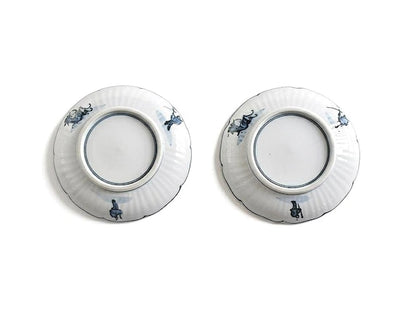Kiyomizu-Yaki Tōsai Sometsuke Plates (Set Of 2)