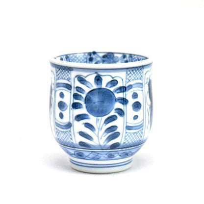 Arita Ware Yunomi Cup single porcelain tea cup viewed from the front