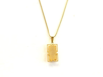Higo Zogan Gold Inlay Bamboo Pendant Necklace