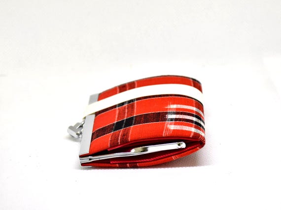 Red Kasuri Fabric Wallet