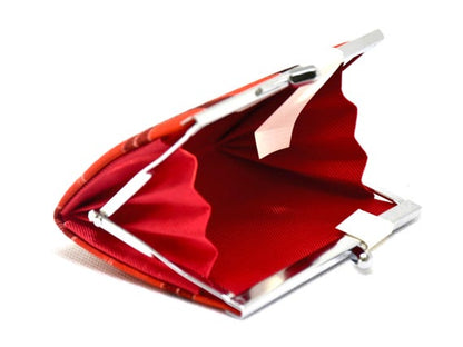 Red Kasuri Fabric Wallet