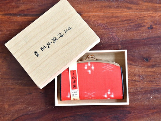 Ryukyu Kasuri Silk Wallet